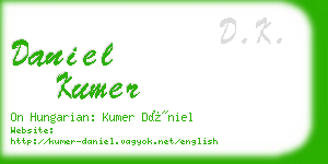 daniel kumer business card